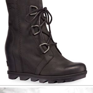 SOREL Joan Wedge Waterproof Booties Black 8.5